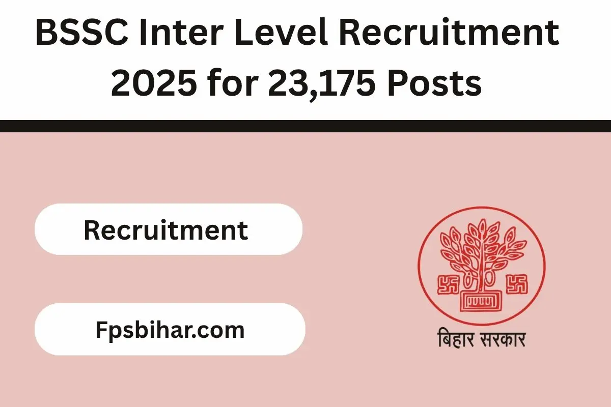 BSSC Inter Level Recruitment 2025 for 23,175 Posts