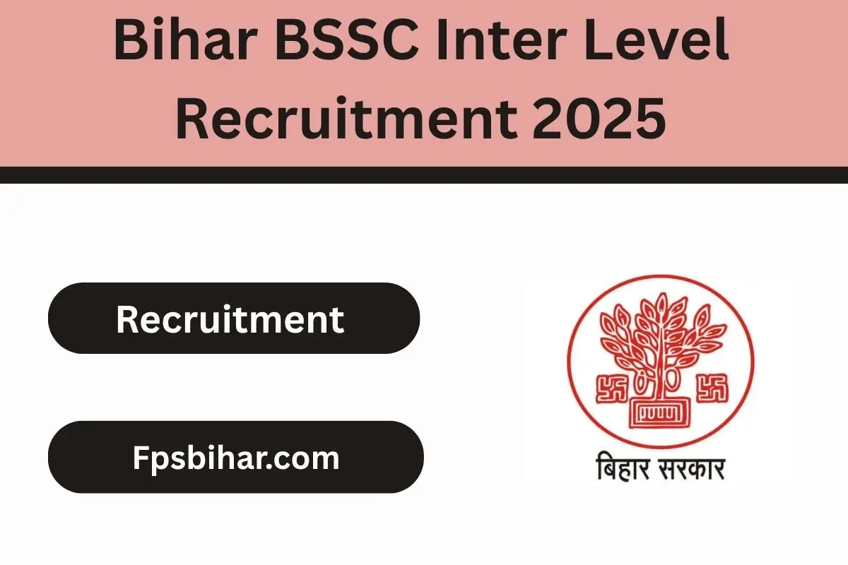 Bihar BSSC Inter Level Recruitment 2025